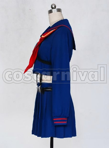 Ryuko Matoi cosplay costume from Kill la Kill, side view