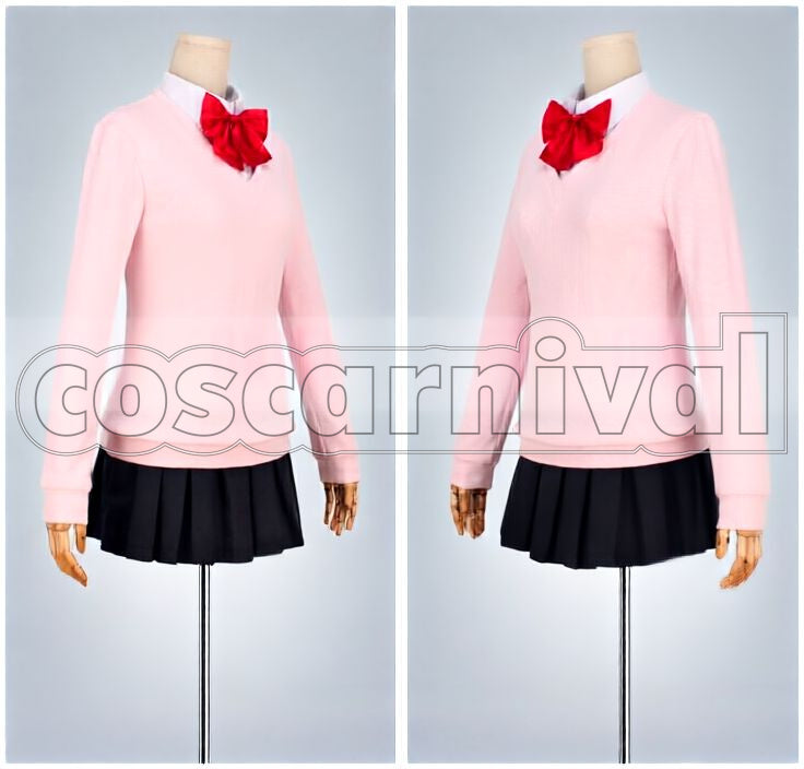 Not Me Kae Serinuma School Sweater Cosplay cosplay costume from Kiss Him, front view 2