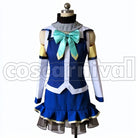 Aqua cosplay costume from Kingdom Hearts, front view