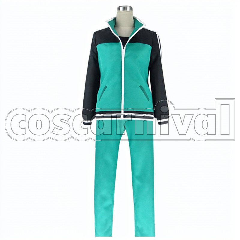 on This Wonderful World! Kazuma Sato cosplay costume from KonoSuba: God's Blessing, front view