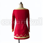 on This Wonderful World! Megumin cosplay costume from KonoSuba: God's Blessing, back view 2