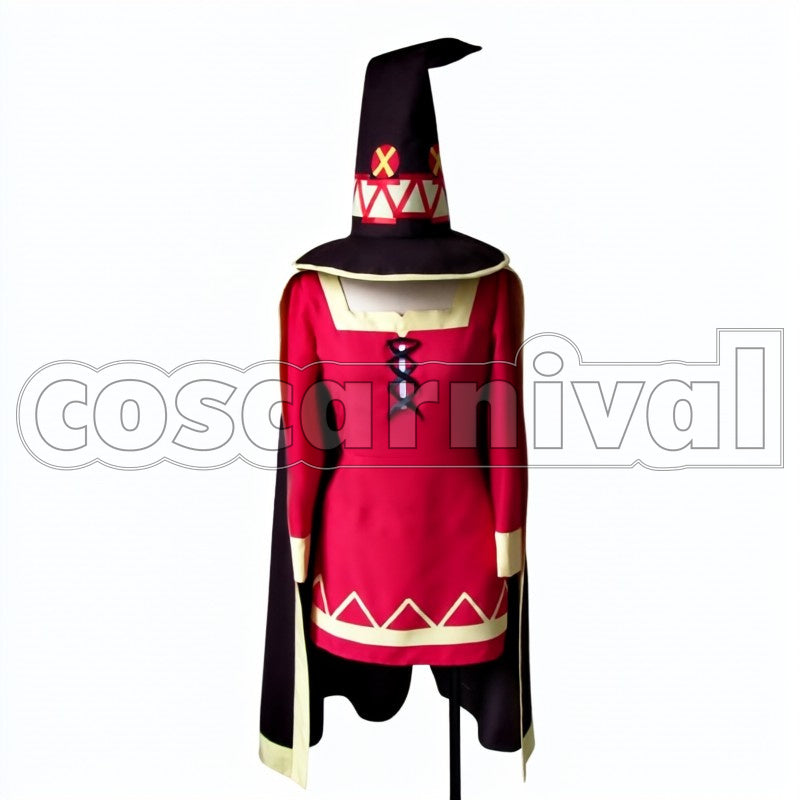 Megumin cosplay costume from KonoSuba: God's Blessing on This Wonderful World!, front view