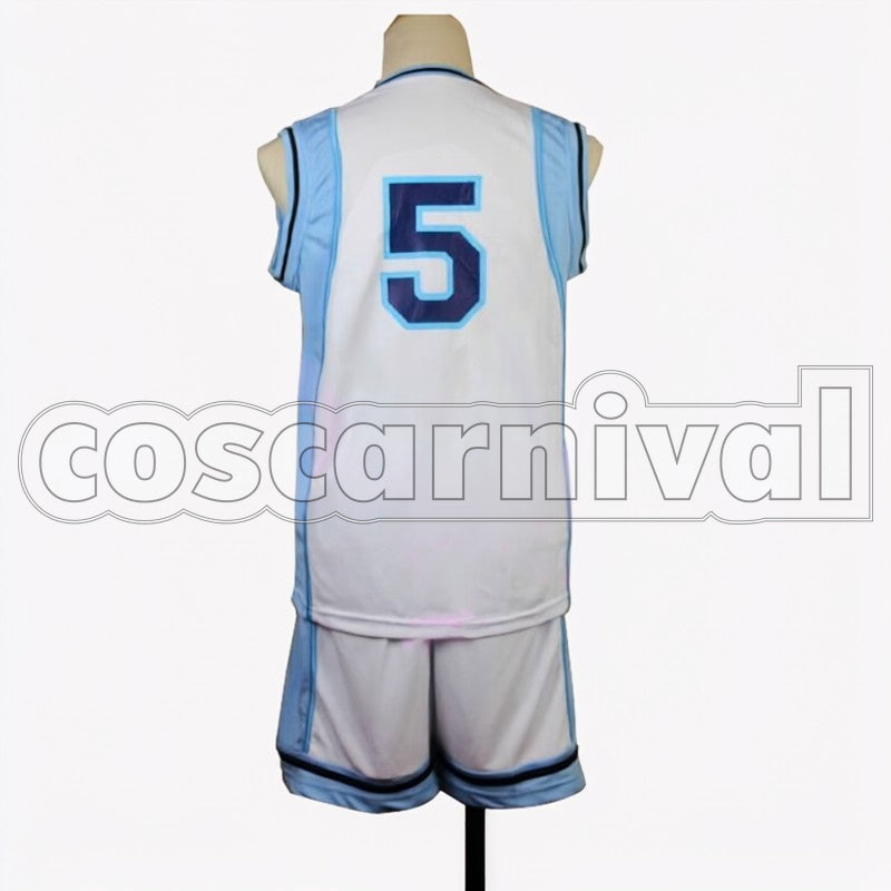 Atsushi Murasakibara cosplay costume from Kuroko's Basketball, back view