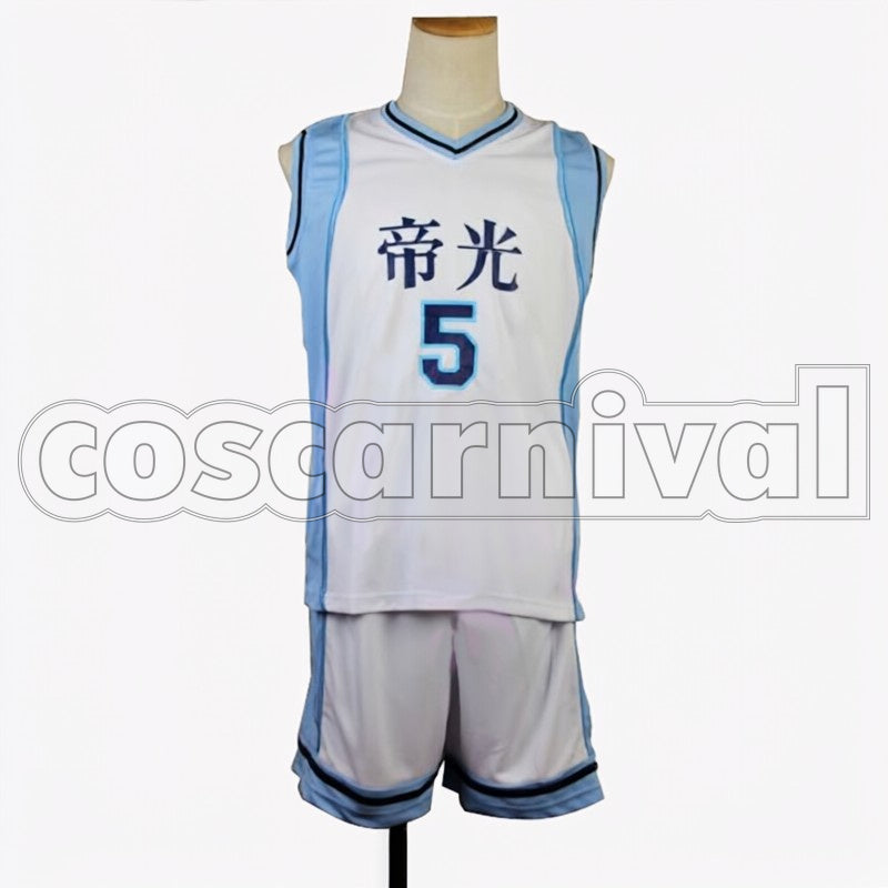 Atsushi Murasakibara cosplay costume from Kuroko's Basketball, front view