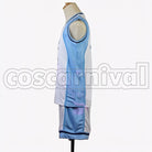 Atsushi Murasakibara cosplay costume from Kuroko's Basketball, side view