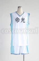of Miracles Teiko Junior High Tetsuya Kuroko cosplay costume from Kuroko's Basketball Generation, front view 3