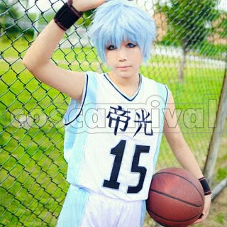 of Miracles Teiko Junior High Tetsuya Kuroko cosplay costume from Kuroko's Basketball Generation, front view