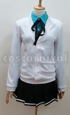 of Miracles Too Academy Satsuki Momoi Teiko Junior High Girls cosplay costume from Kuroko's Basketball Generation, front view