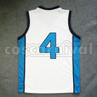 High Yukio Kasamatsu No. 4 cosplay costume from Kuroko's Basketball Kaijo, back view