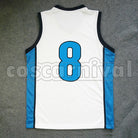 High Koji Kobori No. 8 cosplay costume from Kuroko's Basketball Kaijo, back view