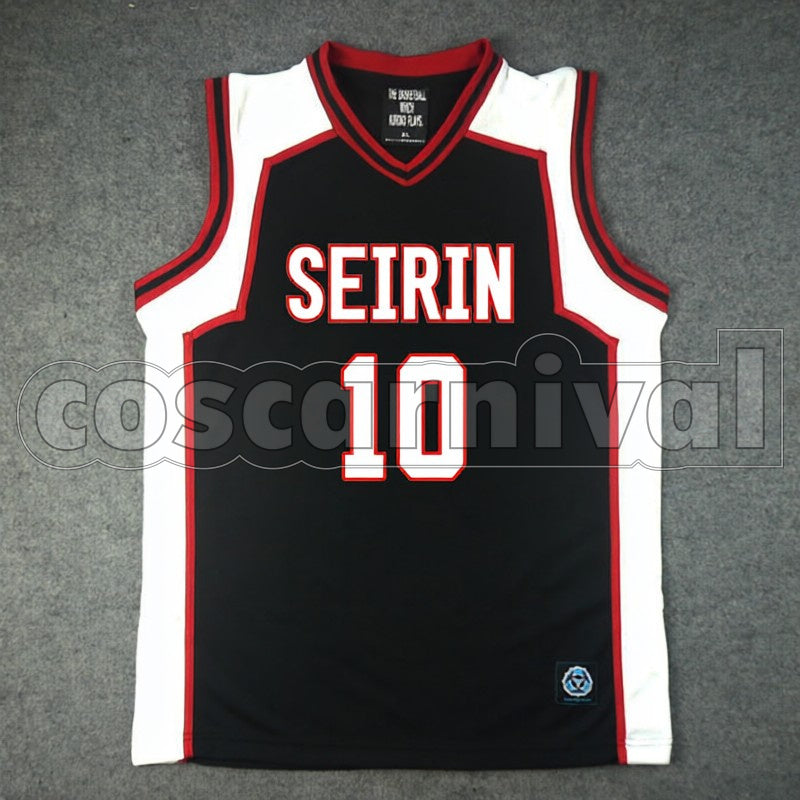 High No. 10 Taiga Kagami cosplay costume from Kuroko's Basketball Seirin, front view