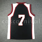 High No. 7 Teppei Kiyoshi cosplay costume from Kuroko's Basketball Seirin, back view