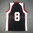 High No. 8 Rinnosuke Mitobe cosplay costume from Kuroko's Basketball Seirin, back view