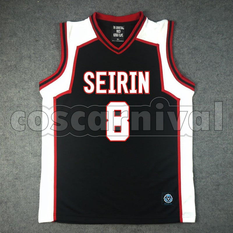 High No. 8 Rinnosuke Mitobe cosplay costume from Kuroko's Basketball Seirin, front view
