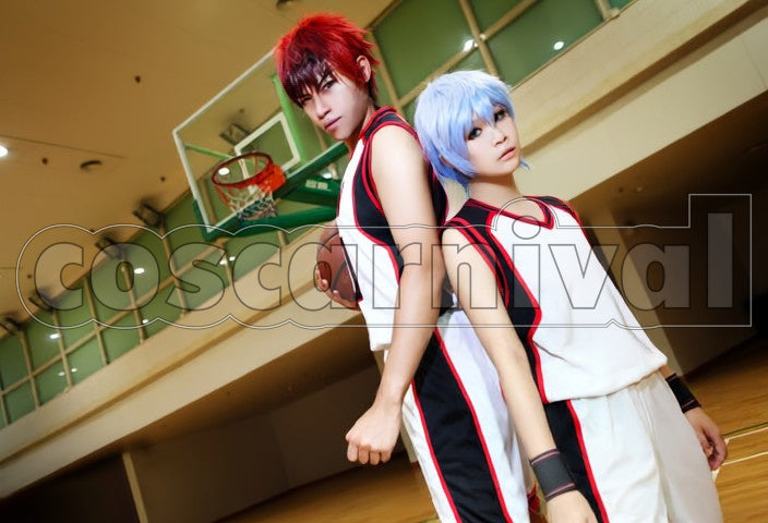 High Tetsuya Kuroko cosplay costume from Kuroko's Basketball Seirin, front view 2