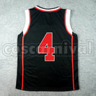 High Junpei Hyuga No. 4 cosplay costume from Kuroko's Basketball Seirin, back view