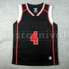 High Junpei Hyuga No. 4 cosplay costume from Kuroko's Basketball Seirin, front view