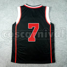 High Teppei Kiyoshi No. 7 cosplay costume from Kuroko's Basketball Seirin, back view
