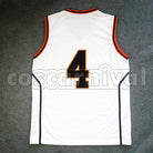 High No. 4 Taisuke Otsubo cosplay costume from Kuroko's Basketball Shutoku, back view