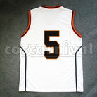 High No. 5 Shinsuke Kimura cosplay costume from Kuroko's Basketball Shutoku, back view