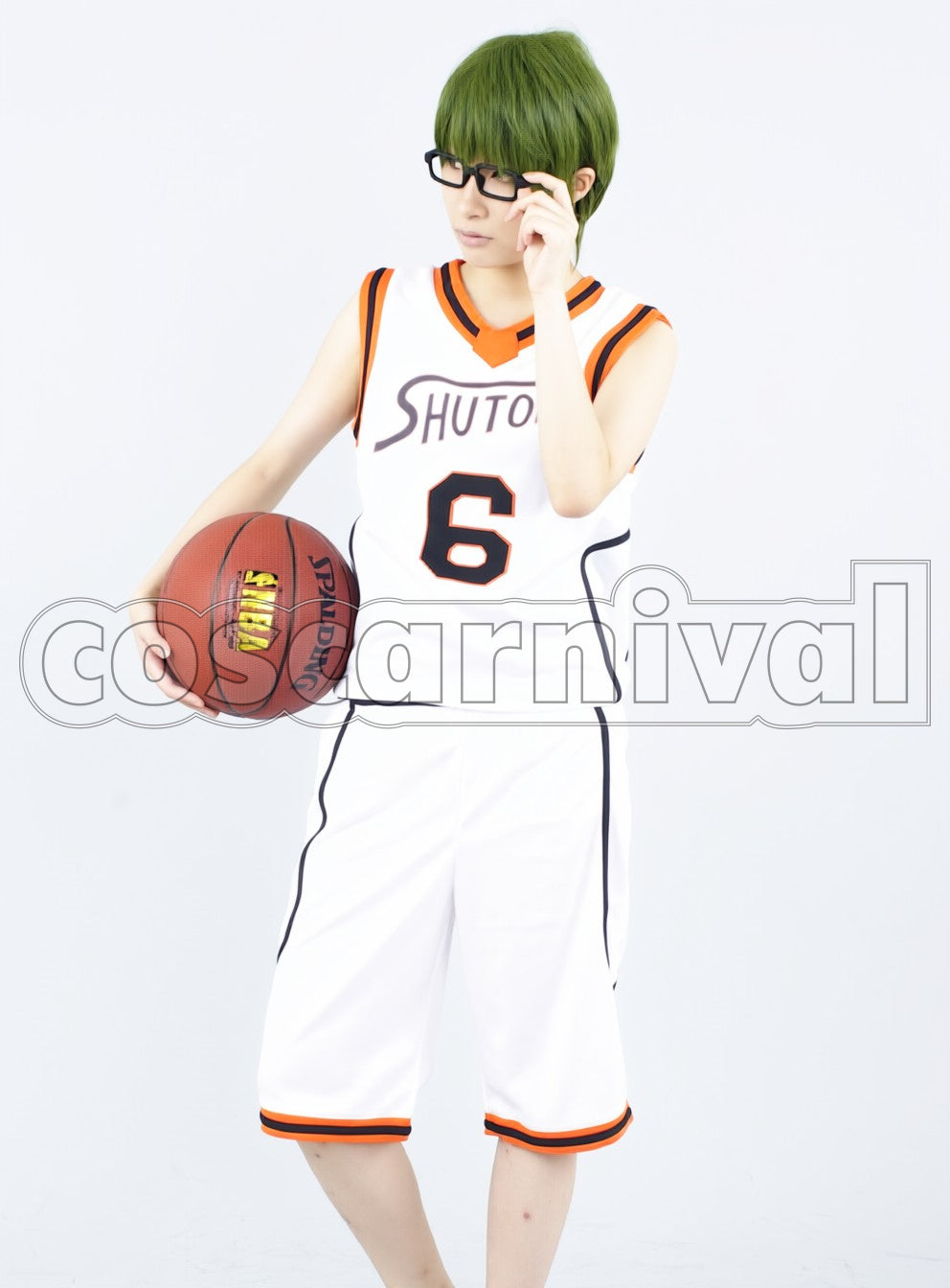 High Shintaro Midorima cosplay costume from Kuroko's Basketball Shutoku, front view 4