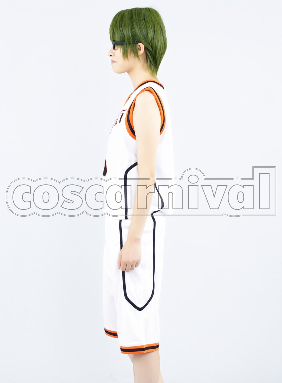 High Shintaro Midorima cosplay costume from Kuroko's Basketball Shutoku, side view