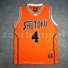 High Taisuke Otsubo No. 4 cosplay costume from Kuroko's Basketball Shutoku, front view