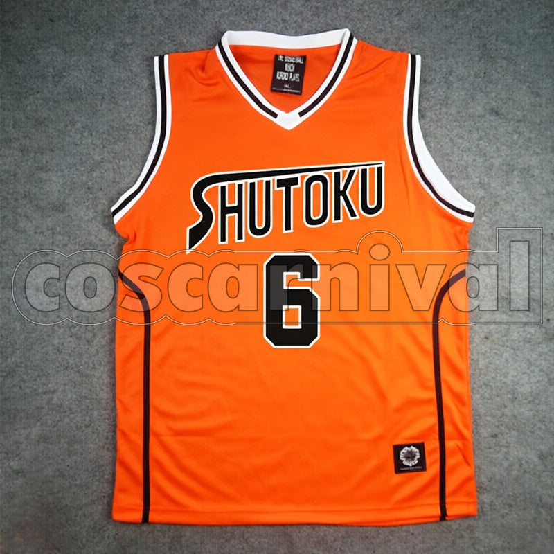 High Shintaro Midorima No. 6 cosplay costume from Kuroko's Basketball Shutoku, front view