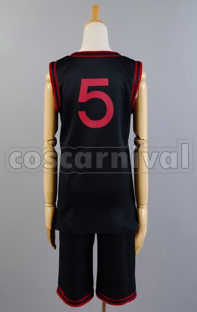 Academy Daiki Aomine cosplay costume from Kuroko's Basketball Too, back view