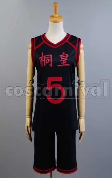 Academy Daiki Aomine cosplay costume from Kuroko's Basketball Too, front view
