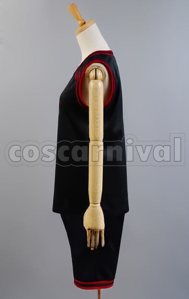 Academy Daiki Aomine cosplay costume from Kuroko's Basketball Too, side view