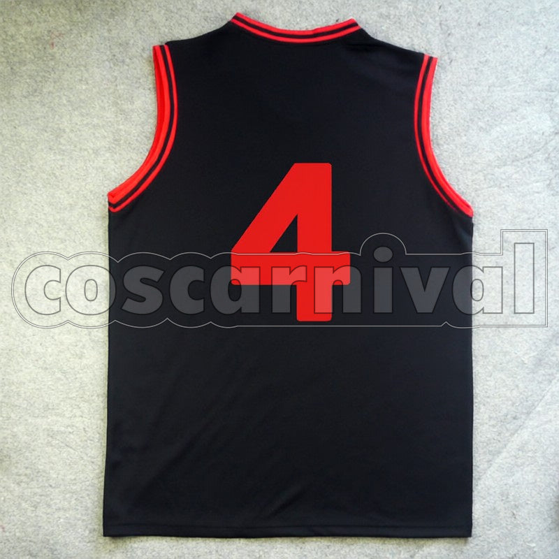 Academy Shoichi Imayoshi No. 4 cosplay costume from Kuroko's Basketball Too, back view
