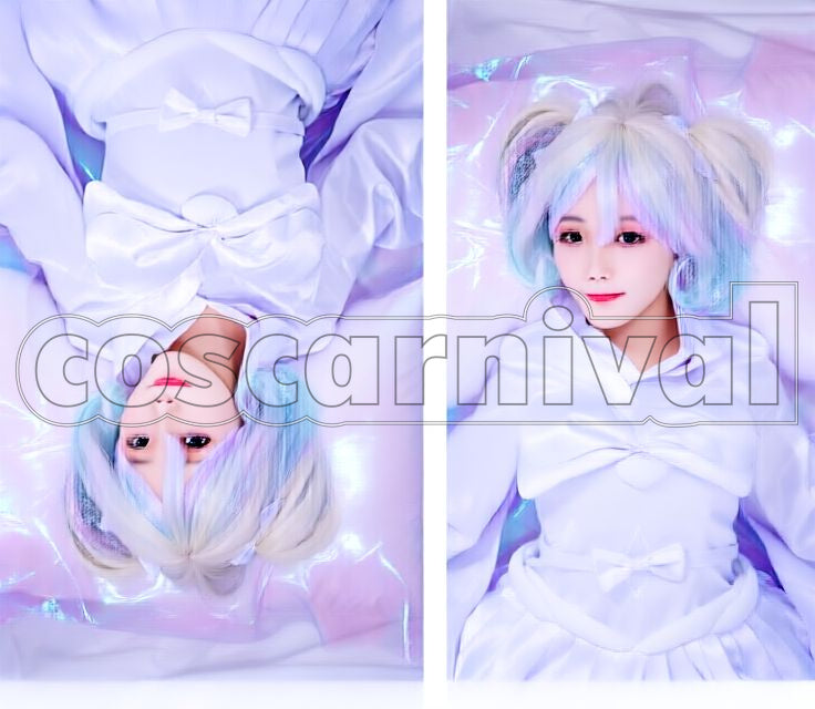 the Lustrous Diamond Hibernation Pajamas Cosplay cosplay costume from Land of, front view 2