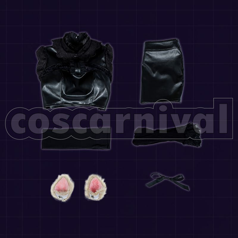Legends K/DA All Out Ahri the Nine-Tailed Fox Cosplay cosplay costume from League of, set view