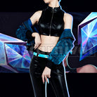 Legends K/DA All Out Kai'Sa Daughter of the Void Cosplay cosplay costume from League of, front view 2