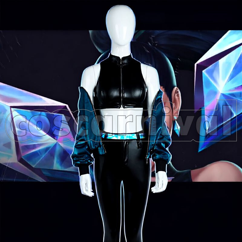 Legends K/DA All Out Kai'Sa Daughter of the Void Cosplay cosplay costume from League of, front view 4
