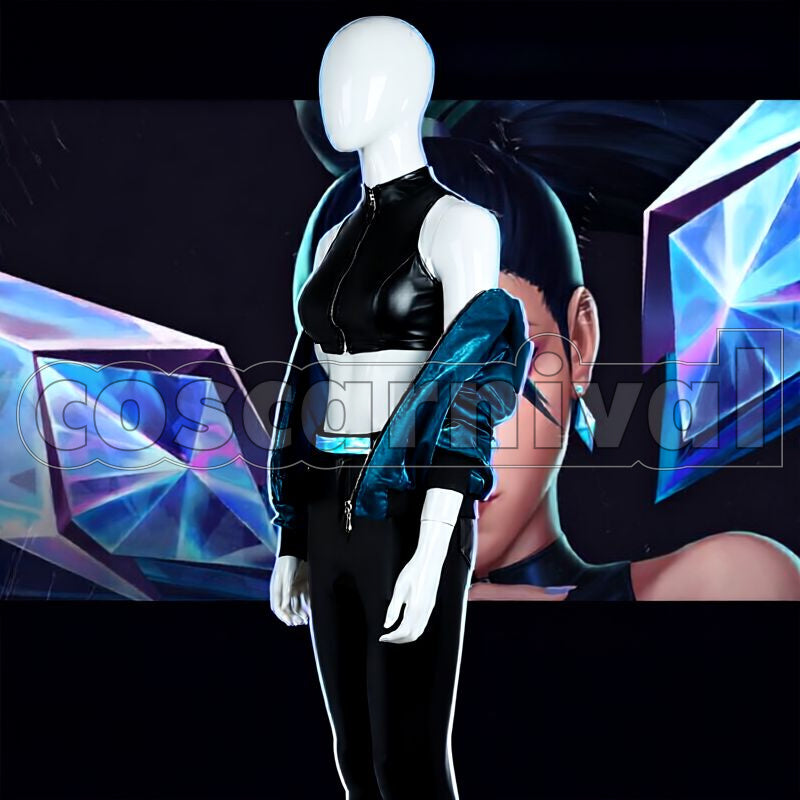 Legends K/DA All Out Kai'Sa Daughter of the Void Cosplay cosplay costume from League of, front view 6