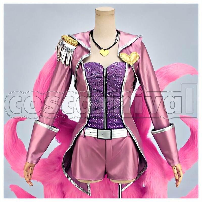 Legends Popstar Ahri Cosplay cosplay costume from League of, front view 1