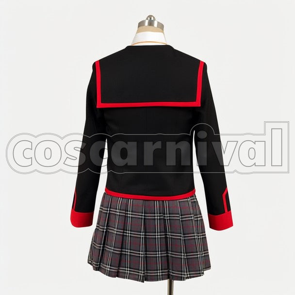 Noumi With Cape cosplay costume from Little Busters! Kudryavka, back view
