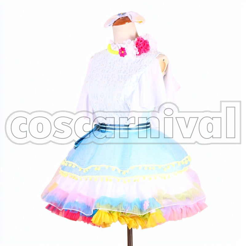 Friends Hanayo Koizumi cosplay costume from Love Live! Eternal, side view