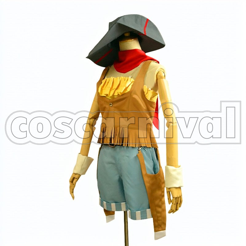 Initial SR Awakened Rin Hoshizora cosplay costume from Love Live!, side view