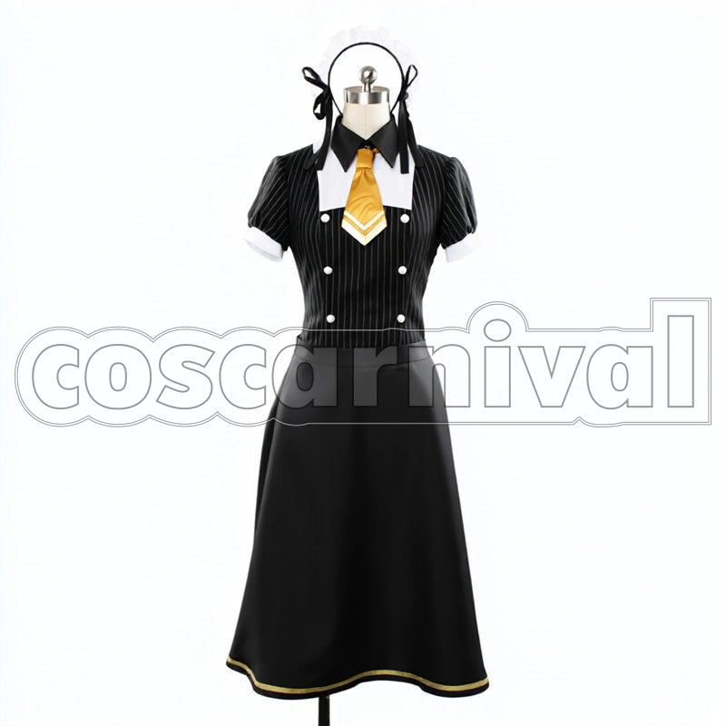 Maid SR Pre-Awakening Kotori Minami cosplay costume from Love Live! Cafe, front view 3