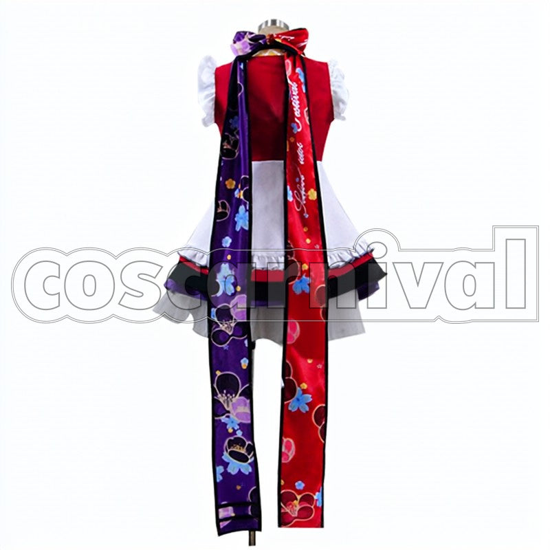 Kotori Minami cosplay costume from Love Live! Kunoichi, back view
