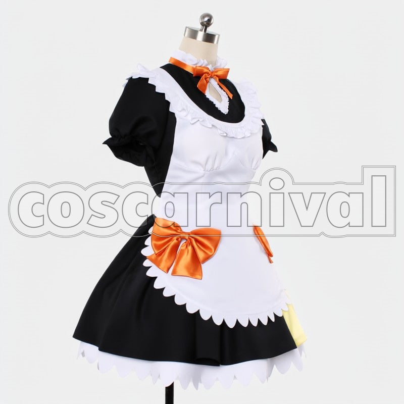 Mogyutto love de Sekkin Chuu! Hanayo Koizumi cosplay costume from Love Live! Maid, front view 2