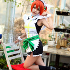 mogyutto love de Sekkin Chuu! Rin Hoshizora cosplay costume from Love Live! Maid, front view 2