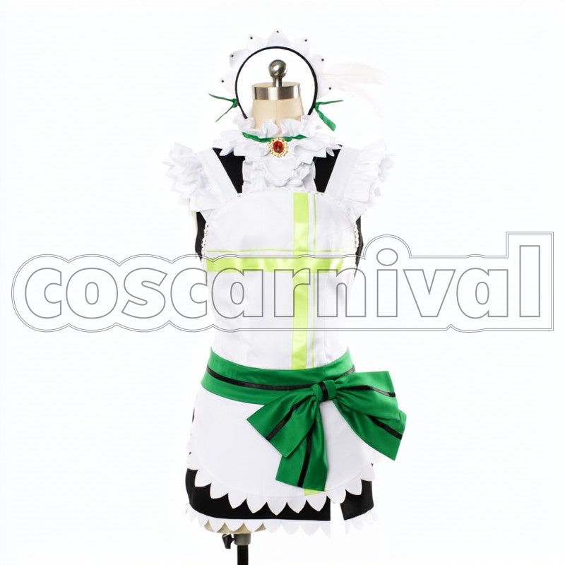 mogyutto love de Sekkin Chuu! Rin Hoshizora cosplay costume from Love Live! Maid, front view 3