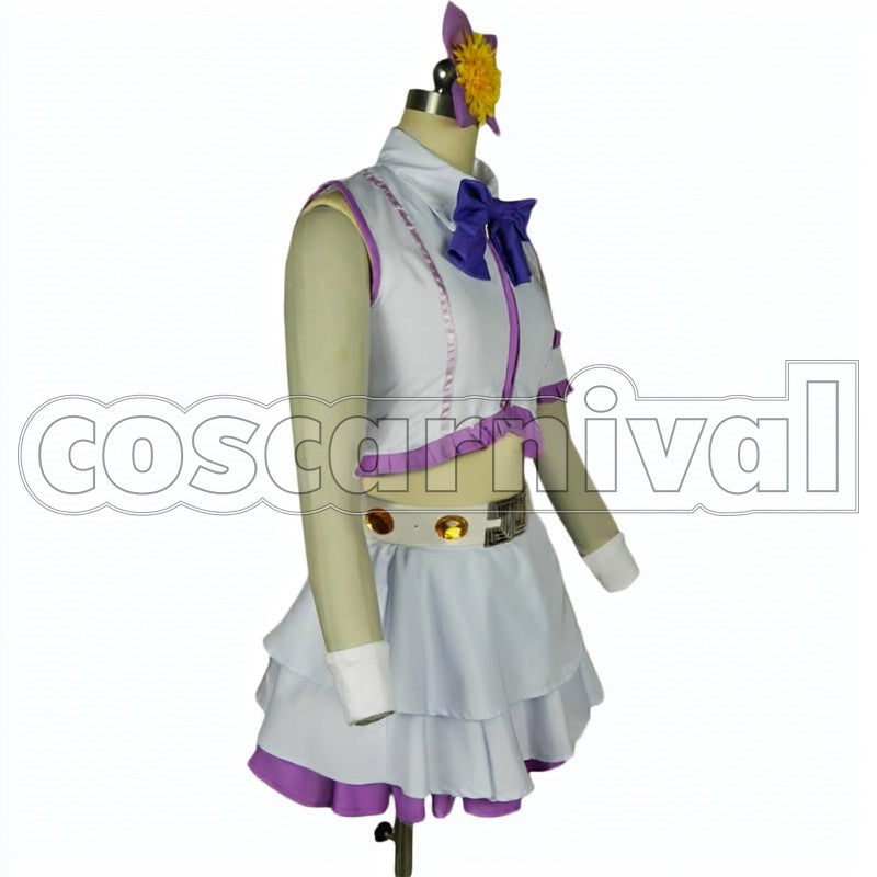 Nishikino cosplay costume from Love Live! Maki, side view