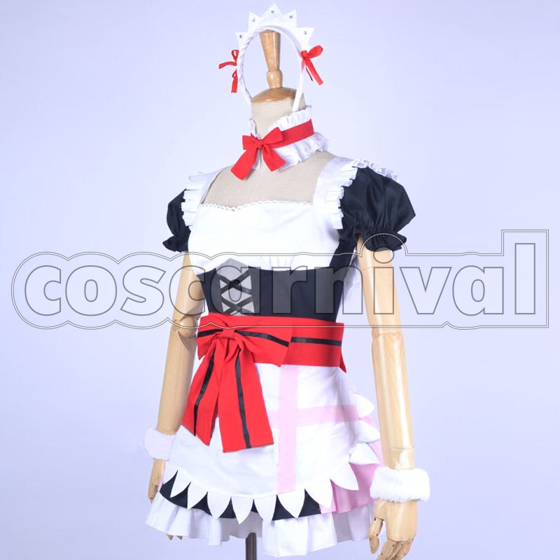 Yazawa Maid Outfit mogyuttolovede Sekkin Chuu! ! cosplay costume from Love Live! Nico, front view 2