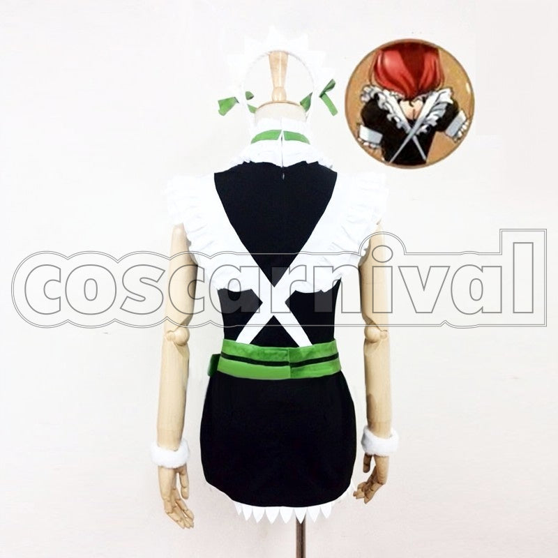 Hoshizora Maid Outfit mogyuttolovede Sekkin Chuu! ! cosplay costume from Love Live! Rin, back view
