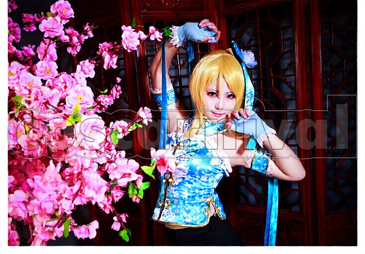 Project Eli Ayase China Dress Cosplay cosplay costume from Love Live! School Idol, front view 4